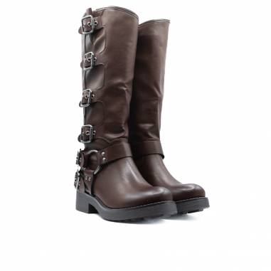 BOTA NAPA MOTERA HEBILLAS MARRON 80929