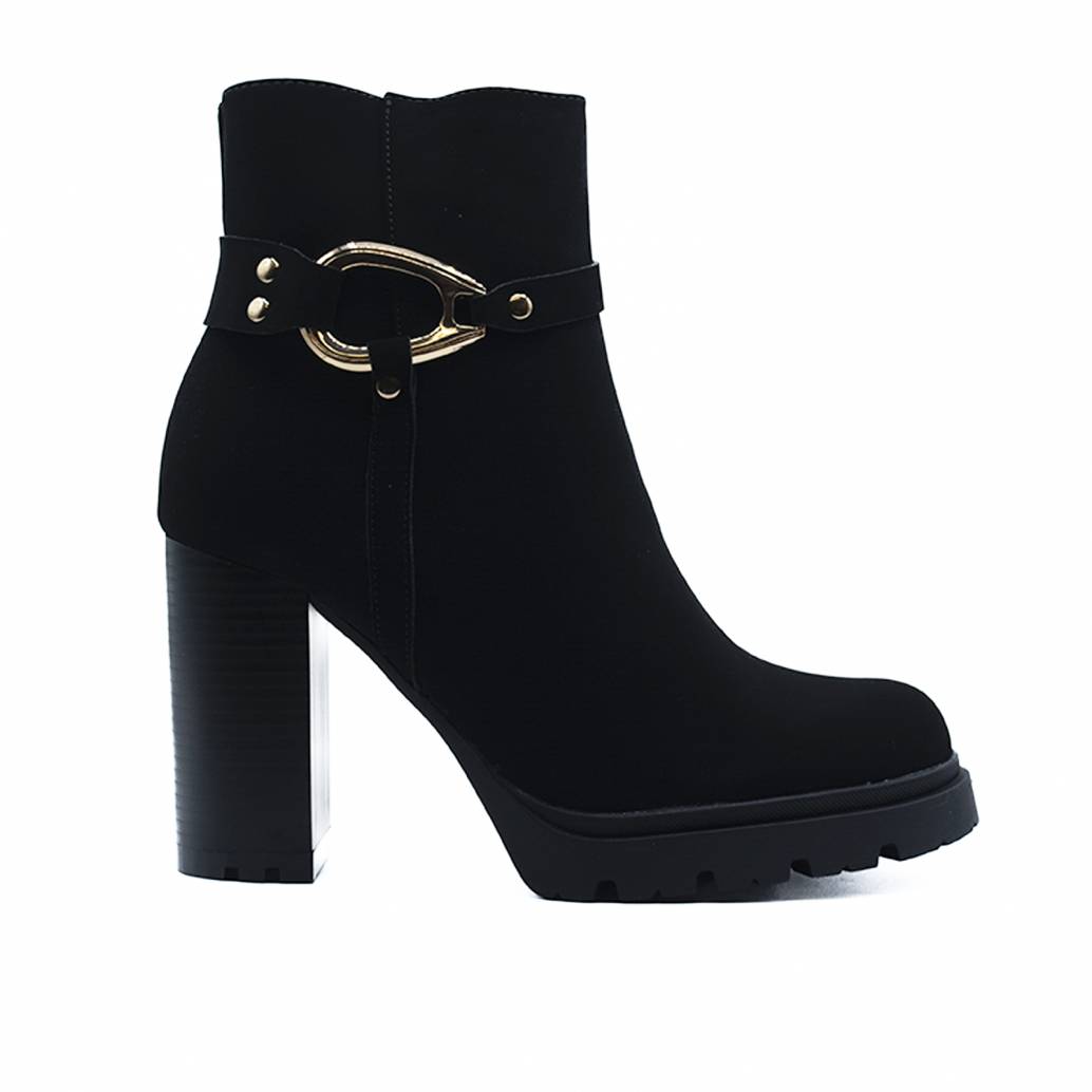 BOTIN ANTE DETALLE DORADO NEGRO 80974