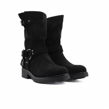 BOTIN ANTE DOBLE HEBILLA NEGRO 81763