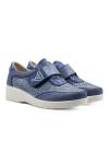 CASUAL NAPA PICADO CON VELCRO AZUL 82201