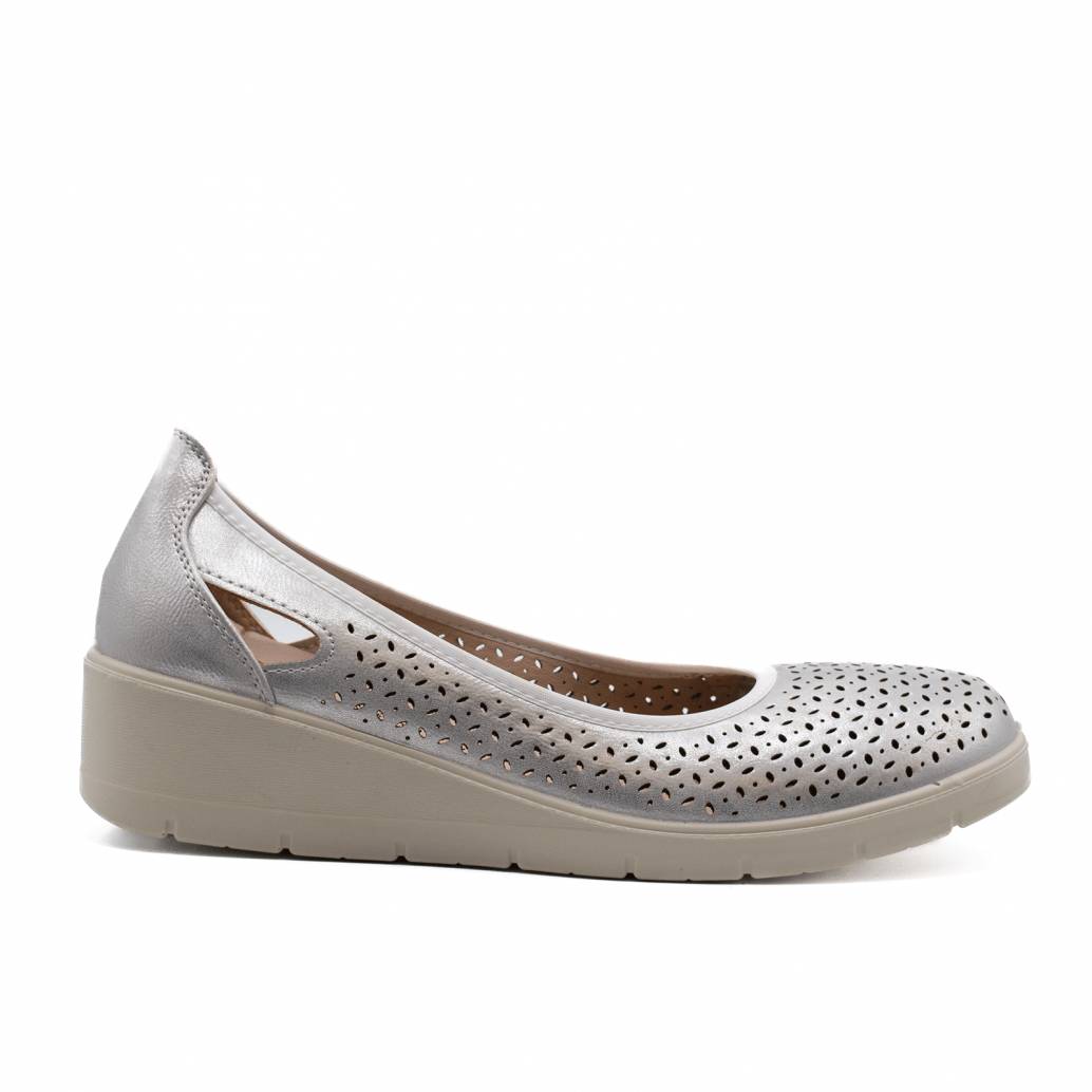 MOCASIN NAPA PICADAO PLANTILLA EXTRAIBLE PLATA 82189