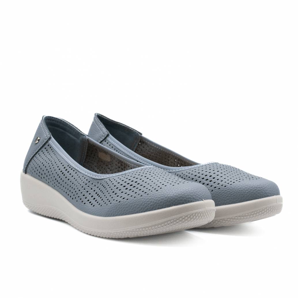 MOCASIN NAPA PICADO CUÑA GOMA AZUL 82085