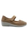 MERCEDITAS NAPA PICADA CON VELCRO CAMEL 82173