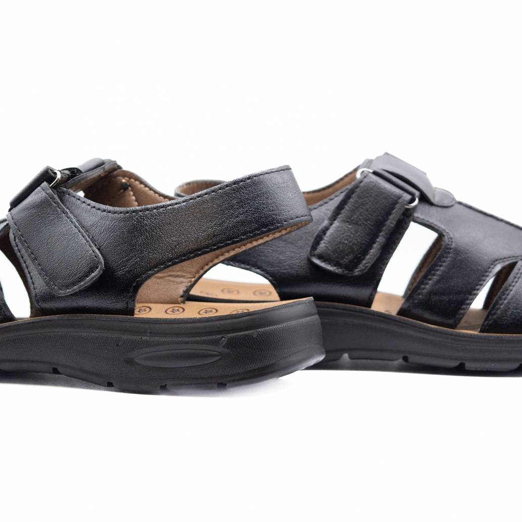 SANDALIA NAPA VELCRO NEGRO 61545