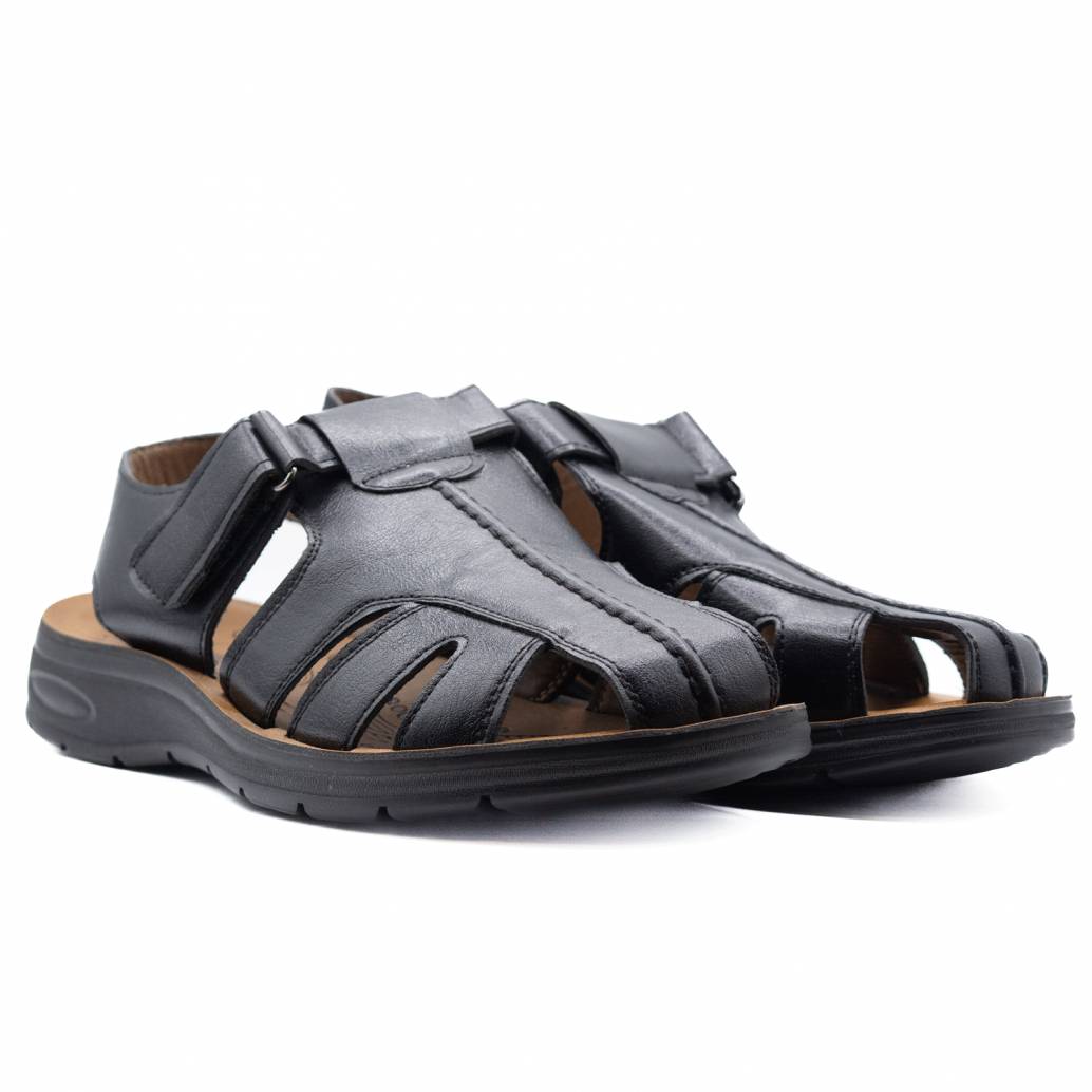 SANDALIA NAPA VELCRO NEGRO 61545