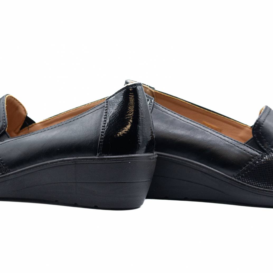 MOCASIN NAPA PLANTA ACOLCHADA NEGRO 80761