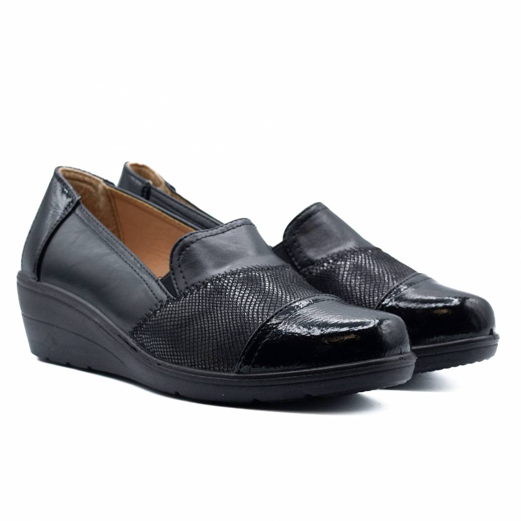 MOCASIN NAPA PLANTA ACOLCHADA NEGRO 80761