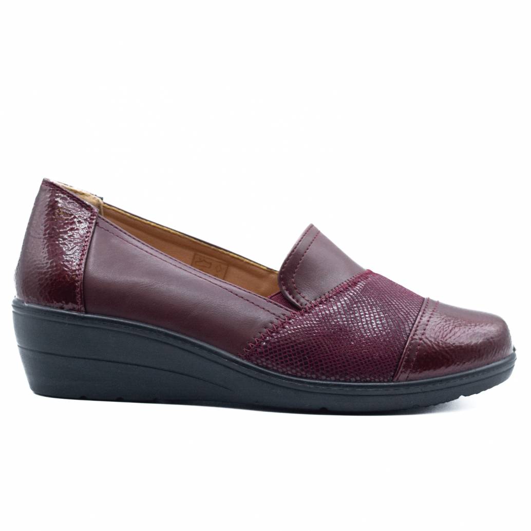 MOCASIN NAPA PLANTA ACOLCHADA BURDEOS 80763