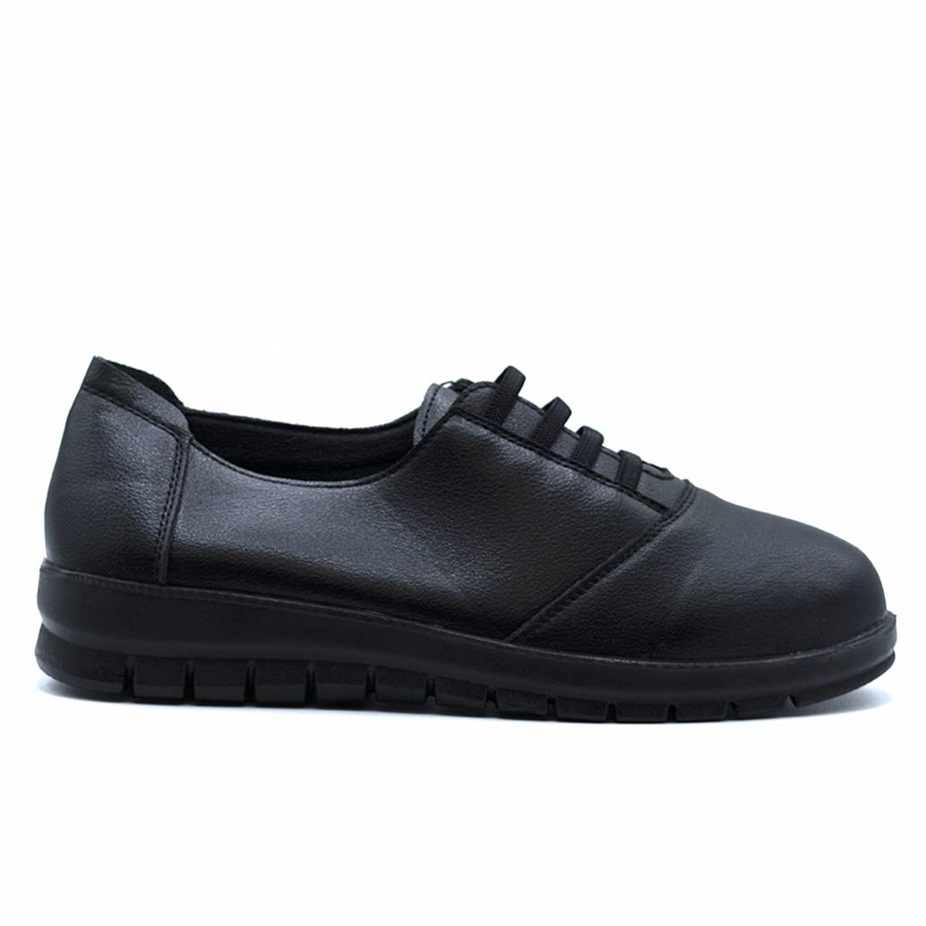 BLUCHER NAPA CORDONERAS ELASTICAS NEGRO 80772