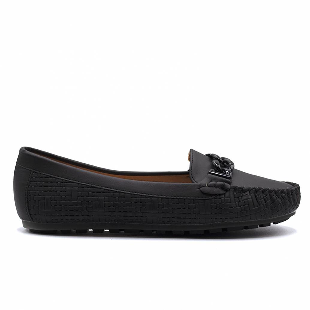 MOCASIN NAPA PLANTA ACOLCHADA NEGRO 80758