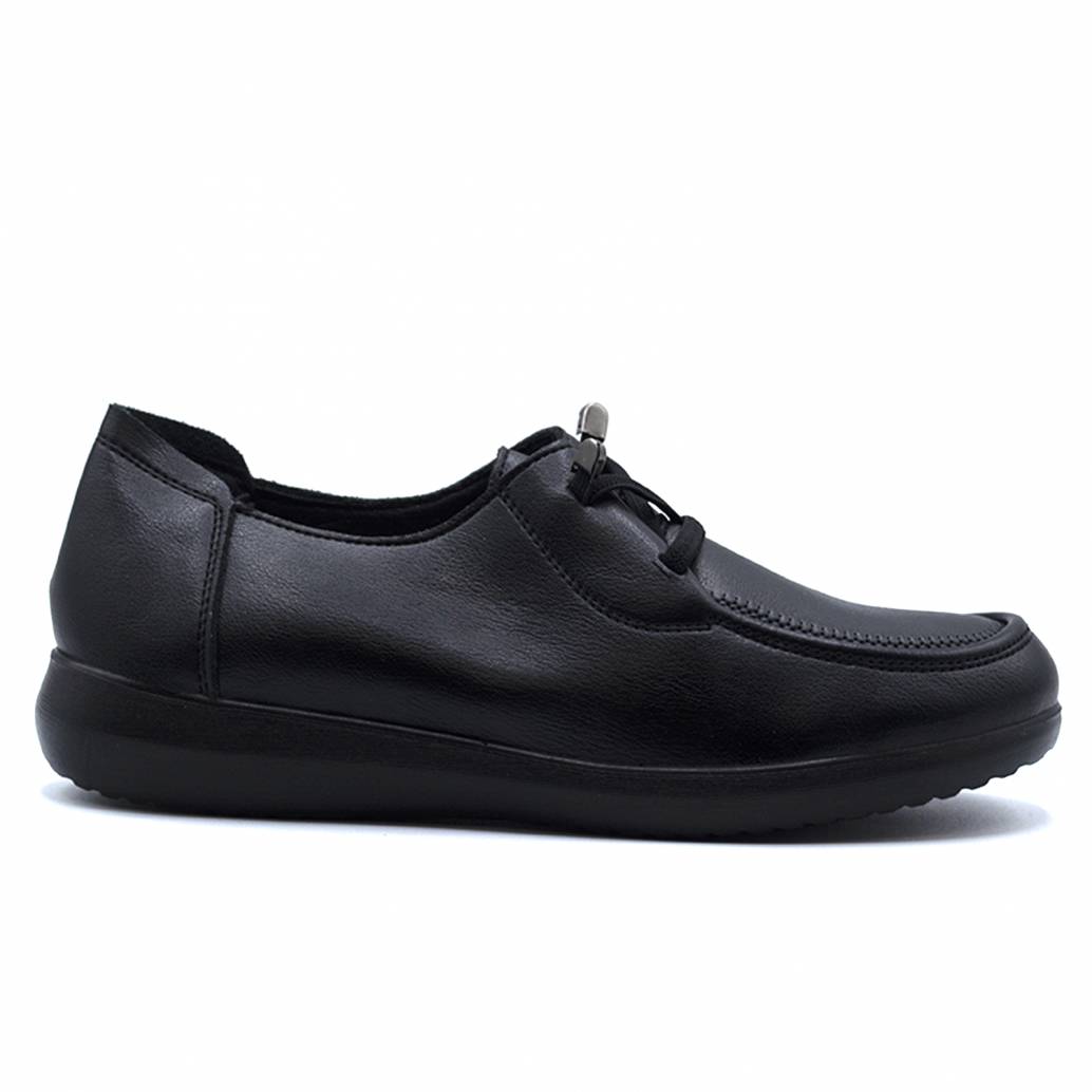 MOCASIN NAPA PLANTA EXTRAIBLE CORDONERAS NEGRO 80778