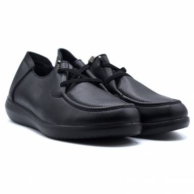 MOCASIN NAPA PLANTA EXTRAIBLE CORDONERAS NEGRO 80778