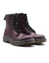 BOTIN NAPA PISO SIMPLE PESPUNTES BURDEOS 80819